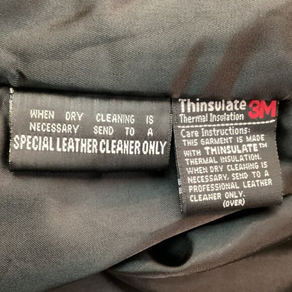 Wilsons Leather Thinsulate Liner Mens Medium Leather Jacket Black - Picture 16 of 16